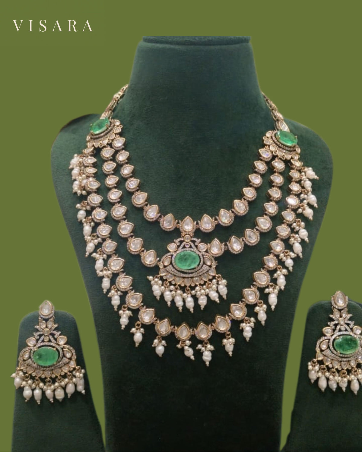 Aqua Green Necklace Set