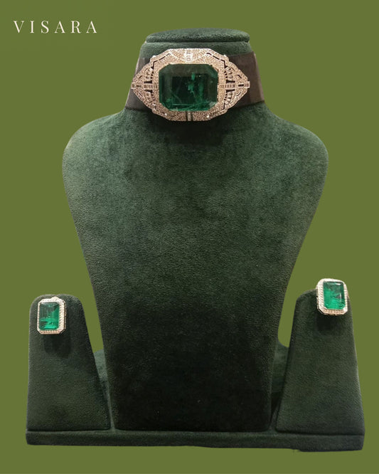 Emerald Green Choker Set
