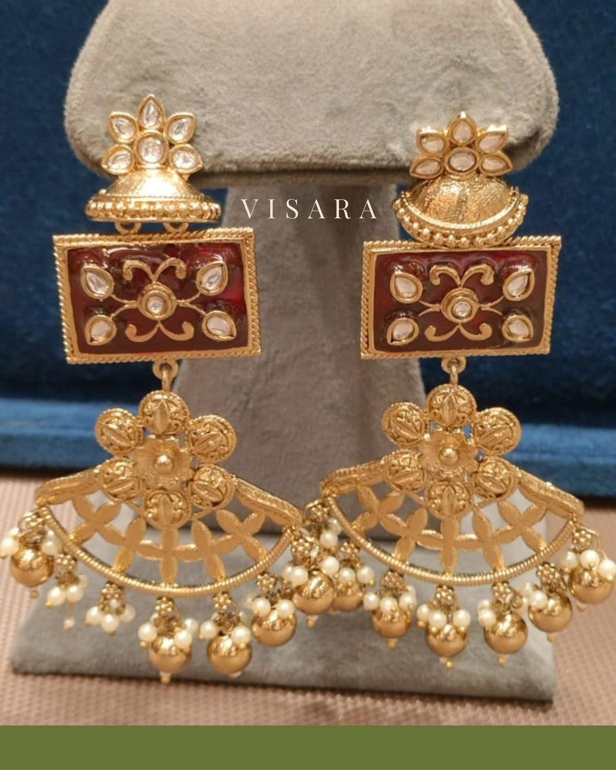 Antique Finish Teardrop Earrings